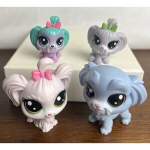 LPS Maltese Lot Duchess Gruff 2 Minis Littlest Pet Shop Collector Dog Puppies